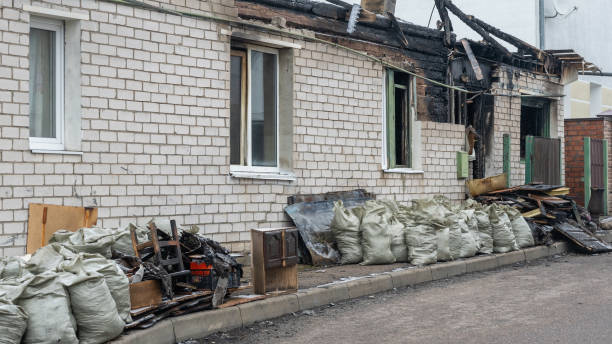 Professional Soot Cleanup technician working in Roosevelt, NJ